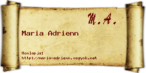 Maria Adrienn névjegykártya